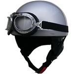 リード工業 （LEAD） ハーフヘルメット CR750 シルバー フリー