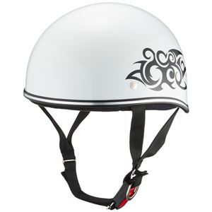 リード工業 (LEAD) ハーフヘルメット D356 ホワイト トライバル フリー 商品画像