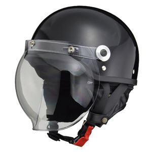 リード工業 (LEAD) バブルシールド付ハーフヘルメット CR760 BK フリー 商品画像