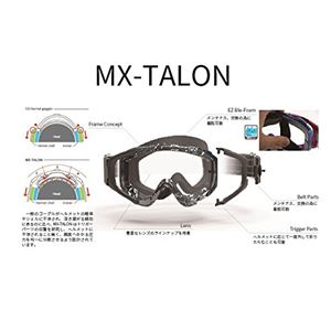 山本光学 (SWANS) ゴーグル MX-TLN-HC MXTALON BK/BL 商品写真2