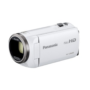 Panasonic HDビデオカメラ  高倍率90倍ズーム16GB  【ホワイト】HC-V360M