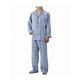 丸十服装 介護パジャマ 紳士用 オールシーズン ／BK1105 LL チェックブルー - 縮小画像3