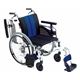 ミキ 自走用セミモジュール車いす MYU4-22 /座幅42cm ブルー(W747)