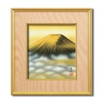 葛谷聖山（梅月）4988色紙額　「金富士」