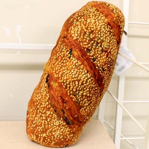 パンそっくりなクッション 【白ごまフランスパン】 35×40×10cm 中身:低反発素材 〔インテリアグッズ おもしろグッズ〕 商品画像