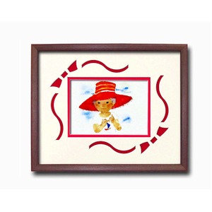 額縁/フレーム  いわさきちひろアート額 「赤い帽子」 壁掛け用 日本製 商品画像