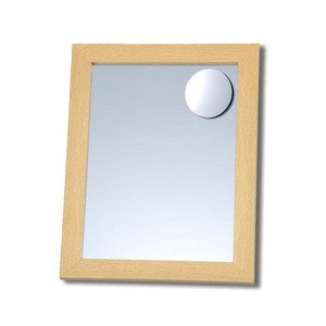 拡大鏡付木製スタンド付きミラー 【サイズ 約247×298×28～250mm】 日本製 ナチュラル 商品写真