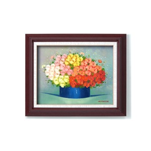 油絵額/木製フレームセット 【オンタケF6号】 沢田雅士 「小花」 433×525×50mm 化粧箱入り
