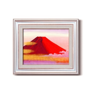 油絵額縁/フレームセット 【F6AS】 丹羽勇 「赤富士」 477×571×59mm 壁掛けひも付き 商品画像