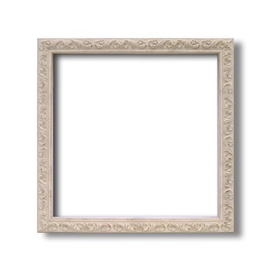 【角額】正方形額・深みのある額・壁掛けひも・アクリル付■8201 200角(200×200mm)「ホワイト」 商品画像