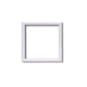 【角額】正方形額・細いフレーム・壁掛けひも■5432 100角(100×100mm)「白」 商品画像