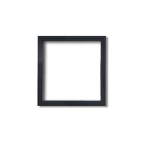 【角額】正方形額・細いフレーム・壁掛けひも■5432 100角(100×100mm)「黒」 商品写真1