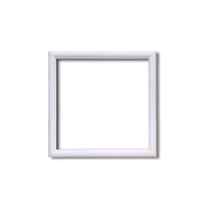 【角額】正方形額・細いフレーム・壁掛けひも■5432 120角(120×120mm)「白」