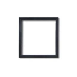 【角額】正方形額・細いフレーム・壁掛けひも■5432 120角(120×120mm)「黒」 商品画像