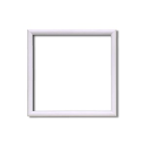 【角額】正方形額・細いフレーム・壁掛けひも■5432 200角(200×200mm)「白」 商品画像