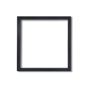 【角額】正方形額・細いフレーム・壁掛けひも■5432 200角(200×200mm)「黒」 商品写真1