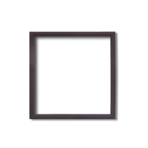【角額】正方形額・細いフレーム・壁掛けひも■5432 250角(250×250mm)「ブラウン」 商品画像