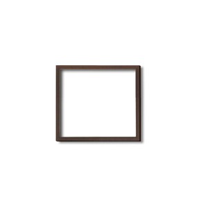 【角額】木製正方額・壁掛けひも■5767 150角(150×150mm)「ブラウン」 商品画像