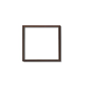 【角額】木製正方額・壁掛けひも■5767 200角(200×200mm)「ブラウン」 商品画像