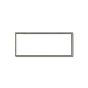 【長方形額】木製額　縦横兼用額　カラー4色展開　■カラー長方形額(450×200mm)	グリーン