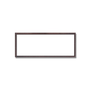 【長方形額】木製額　縦横兼用額　カラー4色展開　■カラー長方形額(450×200mm)	ブラウン