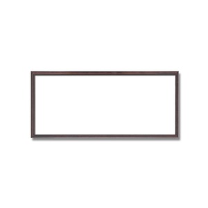 【長方形額】木製額　縦横兼用額　カラー4色展開　■カラー長方形額(500×250mm)	ブラウン