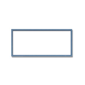 【長方形額】木製額　縦横兼用額　カラー4色展開　■カラー長方形額(500×250mm)	ブルー