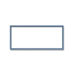 【長方形額】木製額　縦横兼用額　カラー4色展開　■カラー長方形額(500×250mm)	ブルー