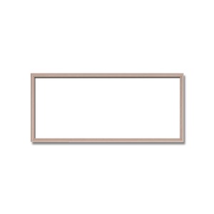【長方形額】木製額　縦横兼用額　カラー4色展開　■カラー長方形額(500×250mm)	ピンク