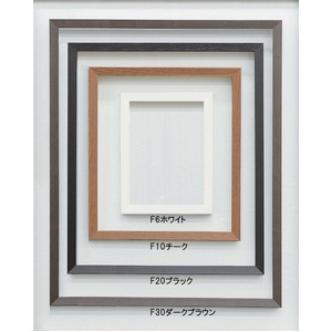 【仮縁油絵額】高級仮縁・キャンバス額・安価油絵額 ■木製仮縁P6（410×273mm）ダークブラウン