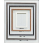 【仮縁油絵額】高級仮縁・キャンバス額・安価油絵額 ■木製仮縁P6（410×273mm）ダークブラウン