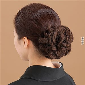 お買得ヘアピース カーリー ブラック