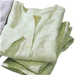 三河木綿のダブルガーゼパジャマ 【ライトグリーン L ： L】
