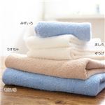 （まとめ） 日本製ふんわりホテルタイプ泉州産タオル そらいろ 【5： バスタオル】【×4セット】