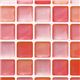 （まとめ） 水拭きできるタイルのようなウォールシール ピンク 【×5セット】 - 縮小画像2