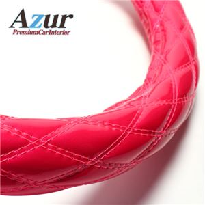 Azur ハンドルカバー アルファード ステアリングカバー エナメルピンク M（外径約38-39cm） XS54K24A-M