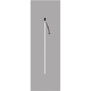 盲人用白杖 (4)アルミ 丸 蛍光テープ/ストラップ付き (歩行補助用品/介護用品) - 拡大画像