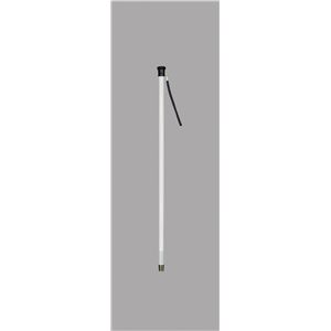 盲人用白杖 (2)木製 丸 蛍光テープ/ストラップ付き 豊通オールライフ (歩行補助用品/介護用品) - 拡大画像
