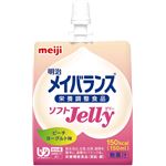 (まとめ)明治 介護食(水分補給) 明治メイバランスソフトJelly(2)ピーチヨーグルト味24コ 1C 2671110【×3セット】