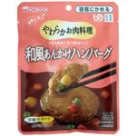 (まとめ)和光堂 介護食 ヤワラカお肉料理(1)和風あんかけハンバーグ 1袋 HA40【×30セット】