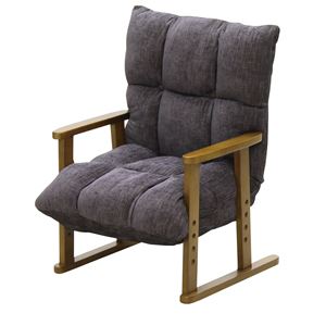 大商産業 椅子 高座椅子 ブラック NA-062BK - 拡大画像