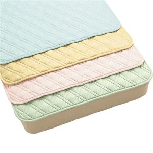 西川リビング ベッドパッド ナースカラーベッドパット（洗濯ネット付）SSHクリーム 83cm 3022-00019 40 - 拡大画像