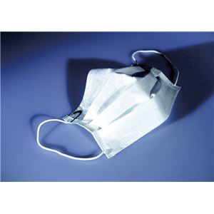 （まとめ）積水化成品工業 マスク ピュアパルプリーツマスク（2）2層タイプ100P P2-001【×10セット】 - 拡大画像