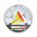 （まとめ）快適度表示温湿度計 ドリテック O-312WT【×5セット】