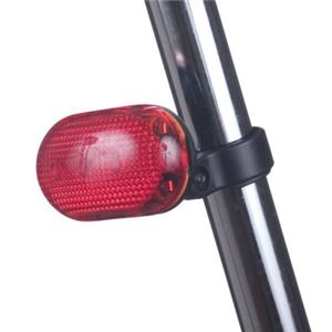 （まとめ）自転車用LEDライト 赤色LED×3灯 ヤザワ LB201RD【×5セット】 - 拡大画像