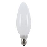 （まとめ）ホワイトガラスシャンデリア形LEDランプ昼白色 ヤザワ LDC1NG32E12W3【×5セット】