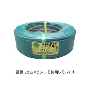 エコ電線（低圧配電用ケーブル） 4心 2.0mm 100m巻き 灰色 富士電線 EM-EEF2.0×4C×100m