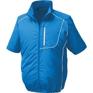 ポリエステル製半袖空調服 BP500S リチウムバッテリーセット 【カラー：ブルー×ホワイト サイズ：M】