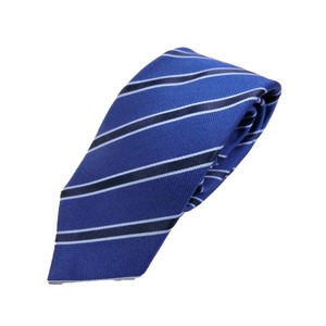 日本製シルク100%ネクタイ　ブルー　トラッド 商品画像