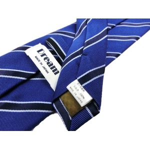 日本製シルク100%ネクタイ　ブルー　トラッド 商品写真2